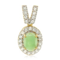 Imperial Chrysoprase Silver Pendant