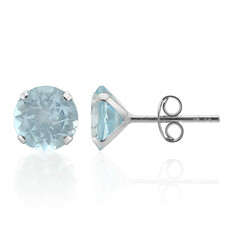 Sky Blue Topaz Silver Earrings