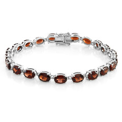 Mozambique Garnet Silver Bracelet