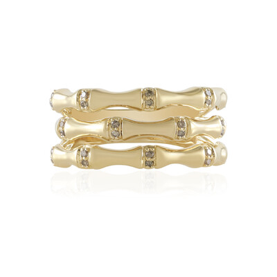 9K I2 Champagne Diamond Gold Ring (de Melo)