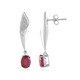 Madagascar Ruby Silver Earrings (de Melo)