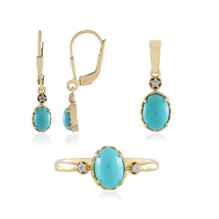 Sleeping Beauty Turquoise Silver Set (Faszination Türkis)