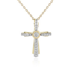 9K Flawless (F) Diamond Gold Necklace (LUCENT DIAMONDS)