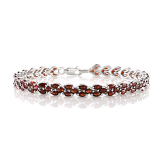 Mozambique Garnet Silver Bracelet