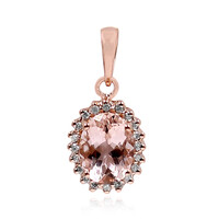 18K Morganite Gold Pendant