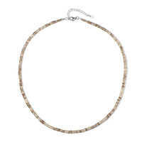 Brown Zircon Silver Necklace