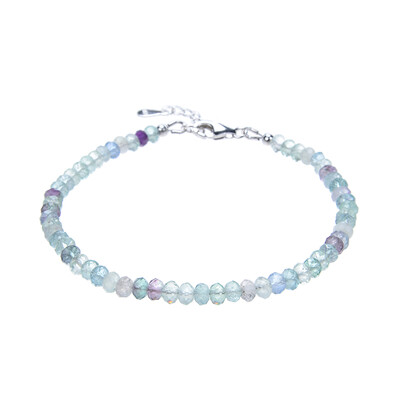 Fluorite Silver Bracelet