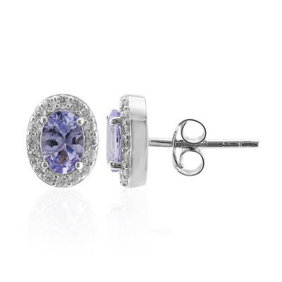 Tanzanite Silver Earrings