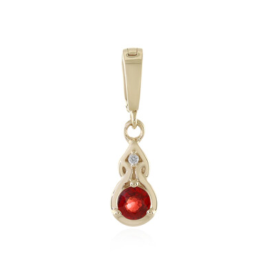 9K Tanzanian Ruby Gold Pendant
