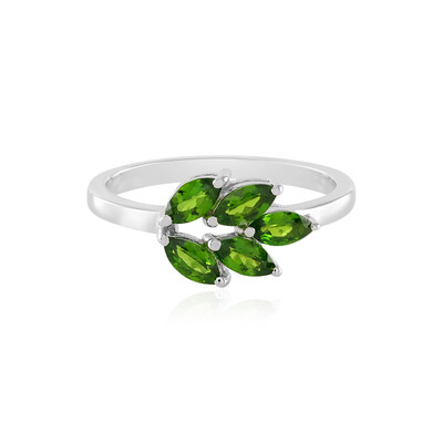 Russian Diopside Silver Ring