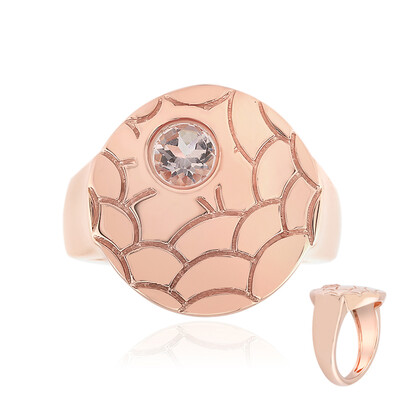 Madagascan Morganite Silver Ring (MONOSONO COLLECTION)