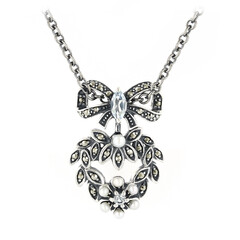 Sky Blue Topaz Silver Necklace