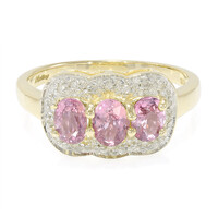 10K Unheated Padparadscha Sapphire Gold Ring