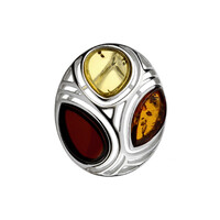 Baltic Amber Silver Pendant