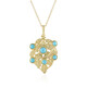 Sleeping Beauty Turquoise Silver Pendant