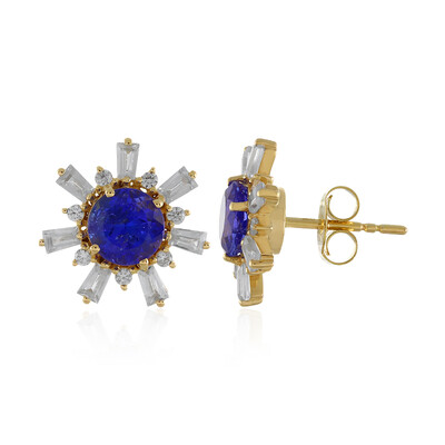 9K Tanzanite Gold Earrings (Adela Gold)