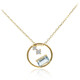 14K AAA Brazilian Aquamarine Gold Necklace (CIRARI)