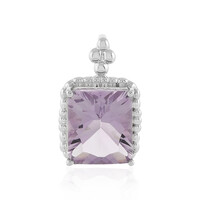 Rose de France Amethyst Silver Pendant