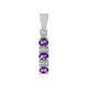 Zambian Amethyst Silver Pendant