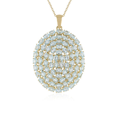 Sky Blue Topaz Silver Necklace