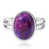 Kingman Purple Mojave Turquoise Silver Ring