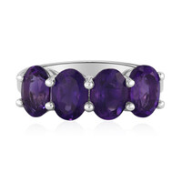 Zambian Amethyst Silver Ring