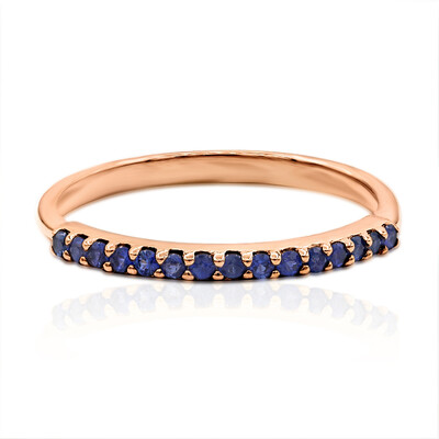 9K Blue Sapphire Gold Ring