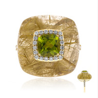 14K Dashihe Peridot Gold Ring (CIRARI)