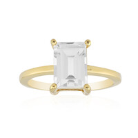 White Topaz Silver Ring
