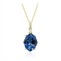 14K London Blue Topaz Gold Necklace
