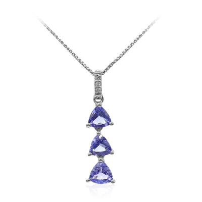 Tanzanite Silver Necklace