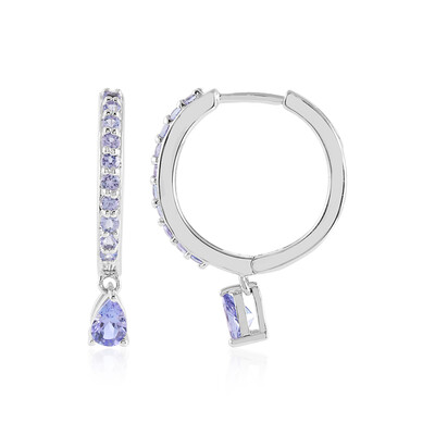 Tanzanite Silver Earrings