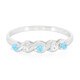 Neon Blue Apatite Silver Ring