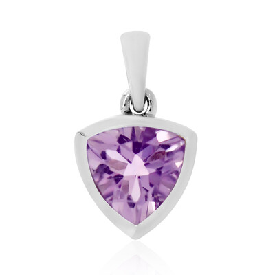 Rose de France Amethyst Silver Pendant