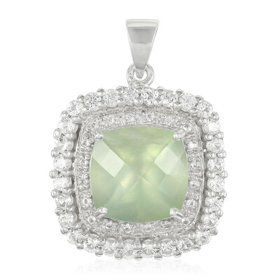 Prehnite Silver Pendant