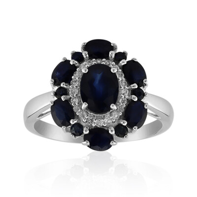 Kanchanaburi Sapphire Silver Ring