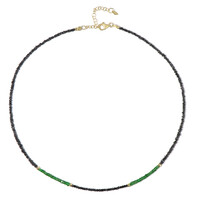 Black Diamond Silver Necklace (Riya)