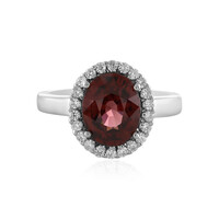 Pink Zircon Silver Ring