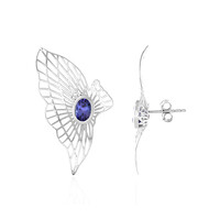 9K AAA Tanzanite Gold Earrings (Ornaments by de Melo)
