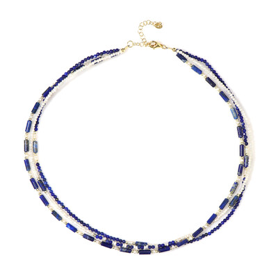 Lapis Lazuli Silver Necklace (Riya)