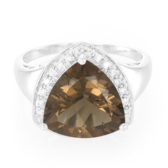 Smoky Quartz Silver Ring