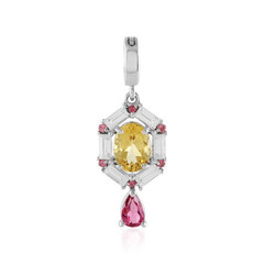 Yellow Beryl Silver Pendant