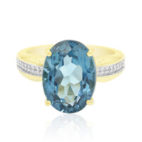 9K London Blue Topaz Gold Ring (Tenner Diniz)