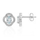 Swiss Blue Topaz Silver Earrings