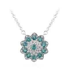 9K AAA Zambian Emerald Gold Necklace (de Melo)