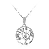 White Topaz Silver Necklace