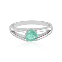 Colombian Emerald Silver Ring