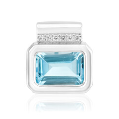 Sky Blue Topaz Silver Pendant