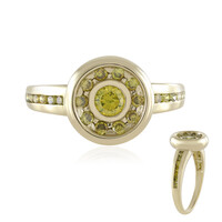 9K VS1 Yellow Diamond Gold Ring
