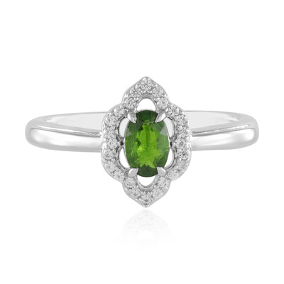 Russian Diopside Silver Ring